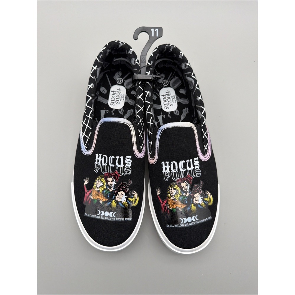 Disney Hocus Pocus Sneakers Men 11 Women 13 Casual  Shoes Slip-On Canvas